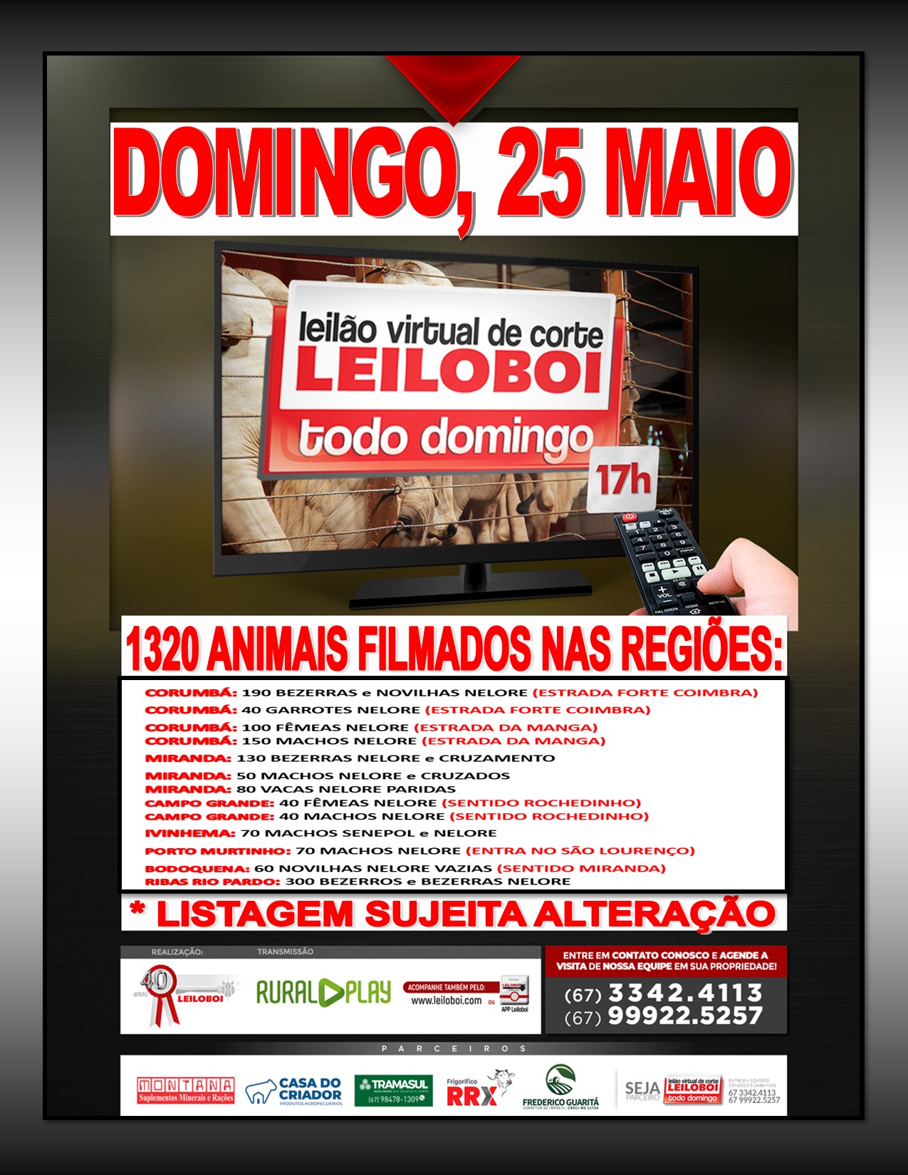 LEILÃO LEILOBOI VIRTUAL DE CORTE
