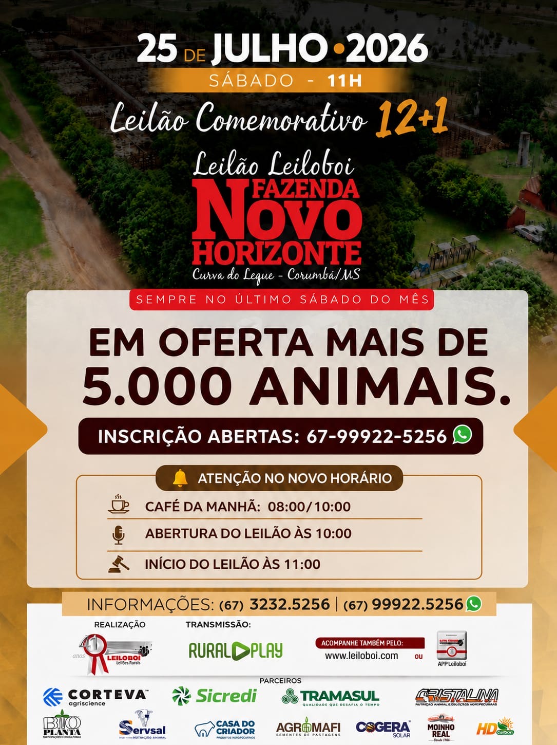 156º LEILÃO FAZENDA NOVO HORIZONTE - COMEMORATIVO ANIVERSÁRIO NH