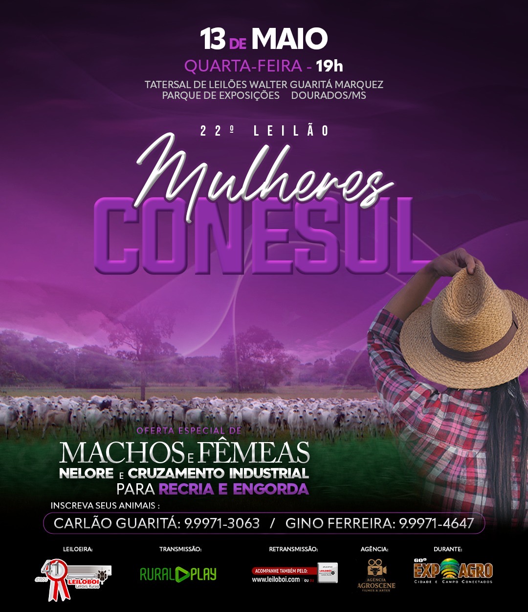 22º LEILÃO CORTE MULHERES DO CONESUL - EXPOAGRO 2026