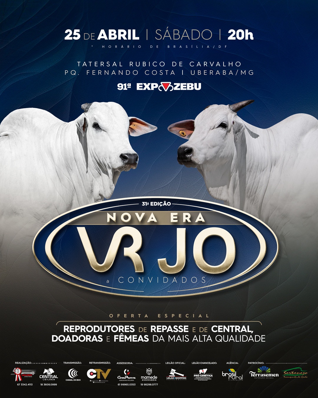 31º LEILÃO NOVA ERA VRJO E CONVIDADOS - EXPOZEBÚ 2026