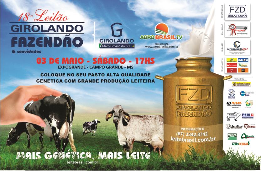 18o. LEILÃO GIROLANDO FAZENDÃO - EXPOGRANDE 2014