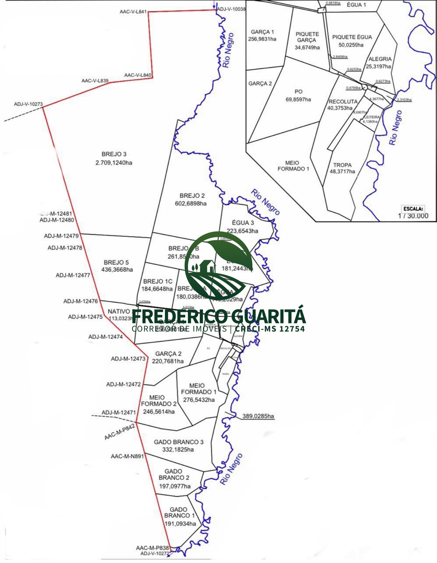 7.453 HECTARES - PANTANAL AQUIDAUANA/MS